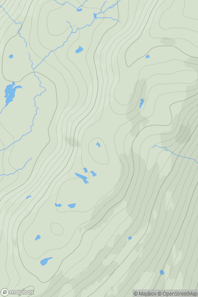 Thumbnail image for Creag a' Chaorainn [Kyle of Lochalsh to Garve] showing contour plot for surrounding peak